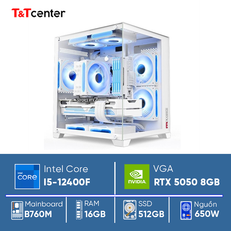 PC GAMING Core i5 12400F | 16GB 512GB RTX 5050 8GB