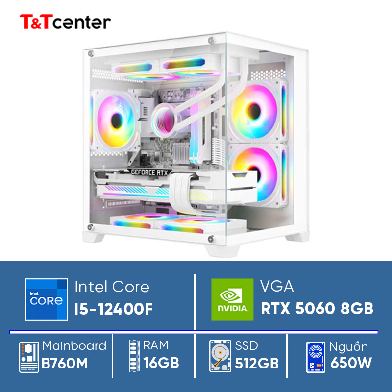 PC GAMING Core i5 12400F | 16GB 512GB RTX 5060 8GB