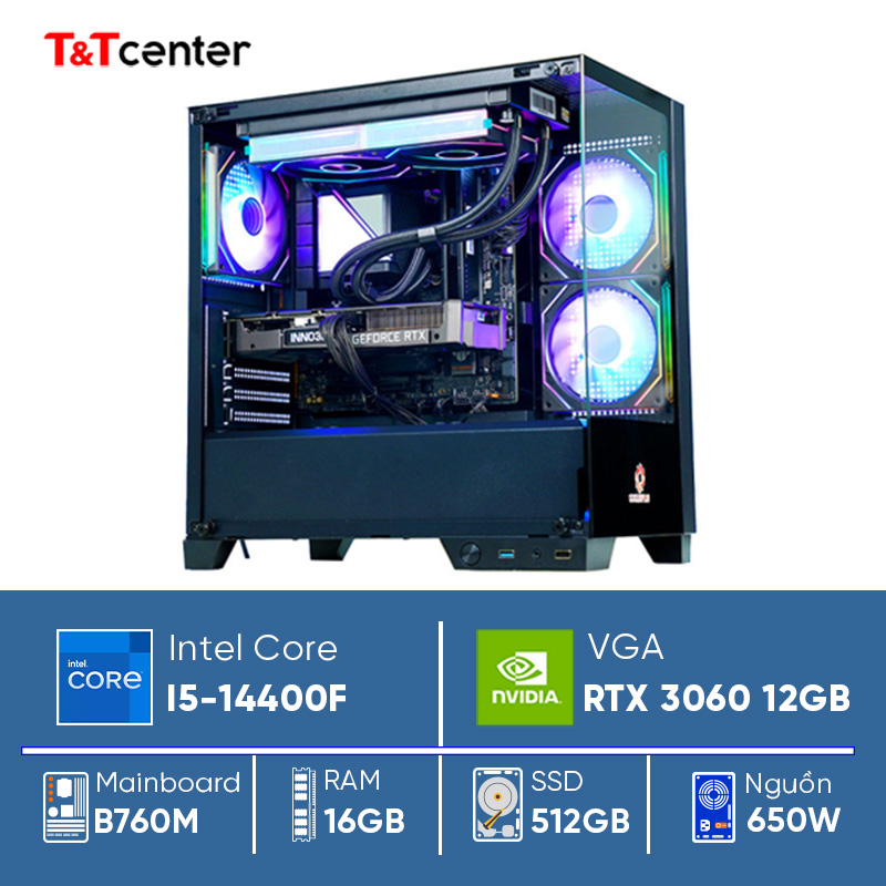 PC GAMING Core i5 14400F | 16GB 512GB RTX 3060 12GB