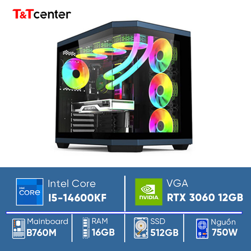 PC GAMING Core i5 14600KF | 16GB 512GB RTX 3060 12GB