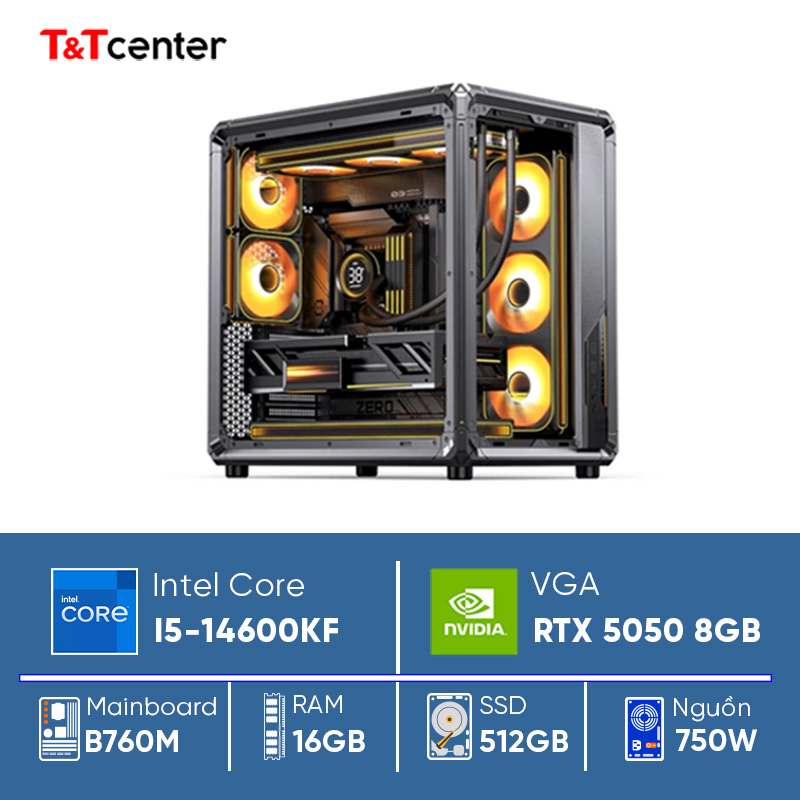 PC GAMING Core i5 14600KF | 16GB 512GB RTX 5050 8GB