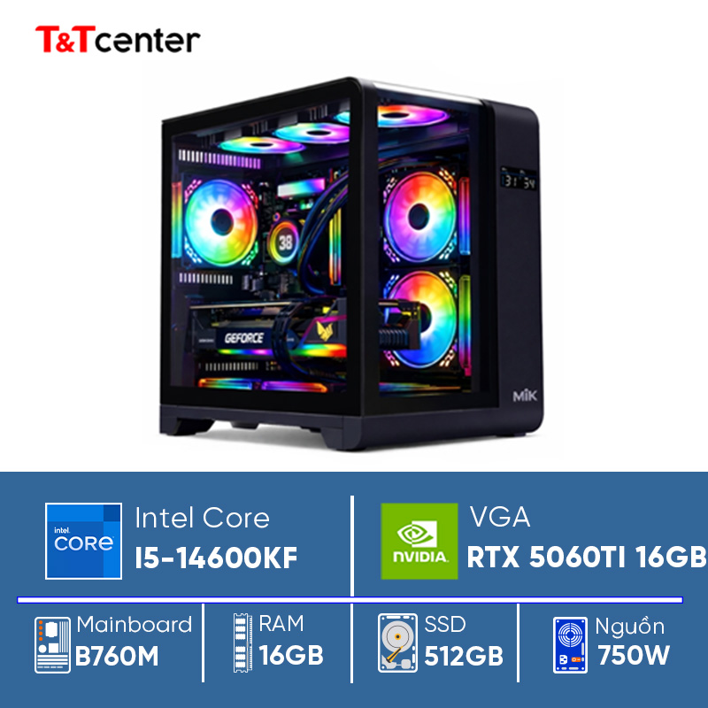 PC GAMING Core i5 14600KF | 16GB 512GB RTX 5060Ti 16GB