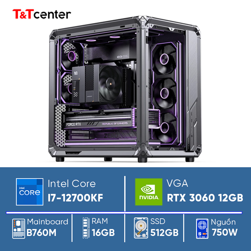 PC GAMING Core i7 12700KF | 16GB 512GB RTX 3060 12GB
