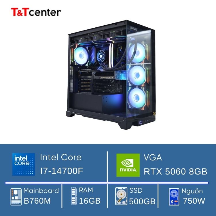 PC GAMING Core i7 14700F | 16GB 500GB RTX 5060 8GB