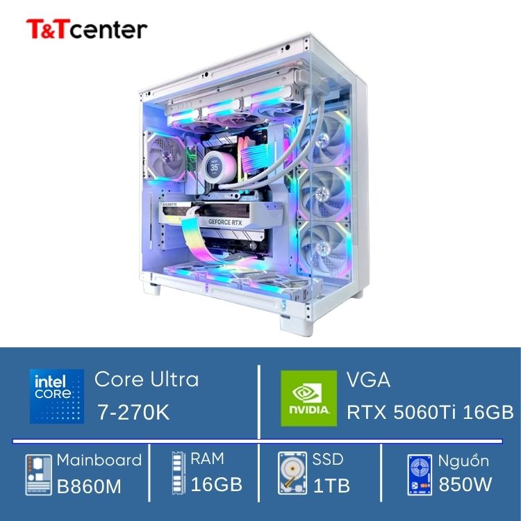 PC GAMING Core Ultra 7 270K | 16GB 1TB RTX 5060Ti 16GB