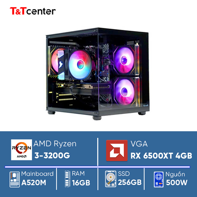 PC GAMING Ryzen 3 3200G | 16GB 256GB RX 6500XT 4GB