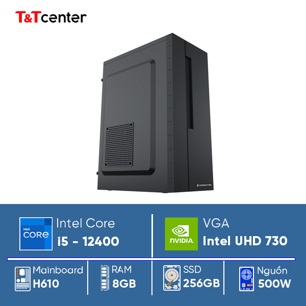 PC Văn Phòng Core i5 12400 | 8GB 256GB Intel UHD Graphics 730