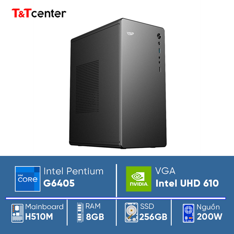 PC Văn Phòng Pentium Gold G6405 | 8GB 258GB Intel UHD Graphics 610