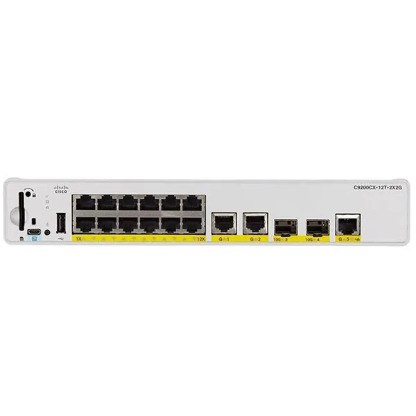 Switch Cisco C9200CX-12T-2X2G-E 12x RJ45, 2x RJ45 + 2x SFP+ port