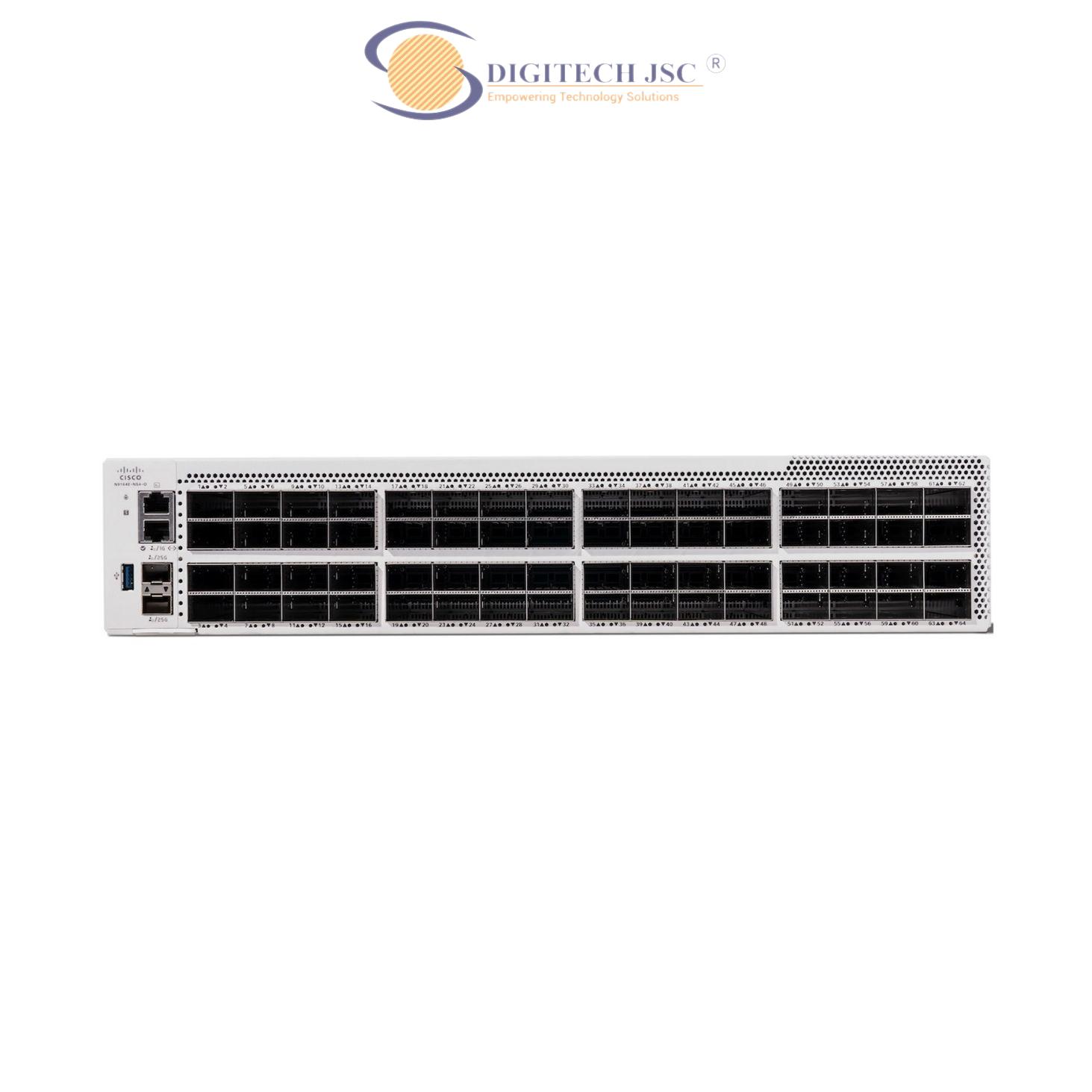 Switch Cisco Nexus N9164E-NS4-O 64 cổng OSFP 800G
