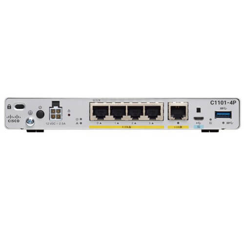 Cisco ISR C1111-4P 4-Port Dual GE WAN Ethernet Router