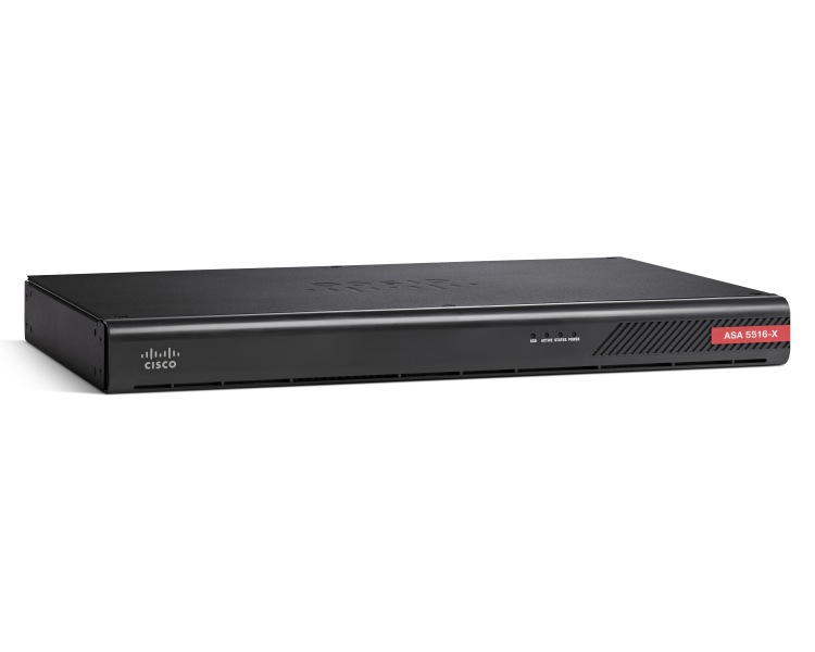 Firewall ASA5516-FPWR-K8 Cisco ASA 5516-X with FirePOWER services, 8GE Data, DES