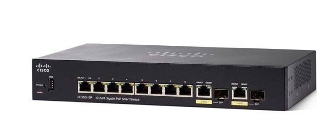 Switch CISCO SG250-10P-K9-EU 10-Port Gigabit PoE Smart