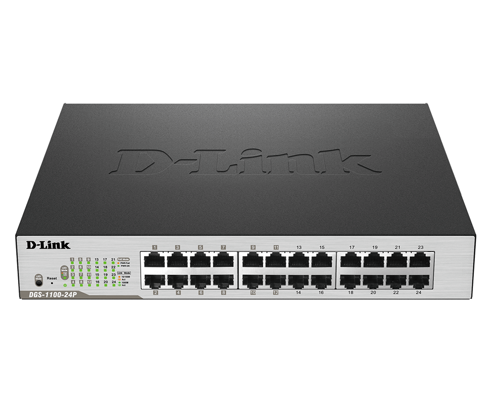 Dlink DGS-1100-24P 24-Port PoE Gigabit Smart Switch D-Link