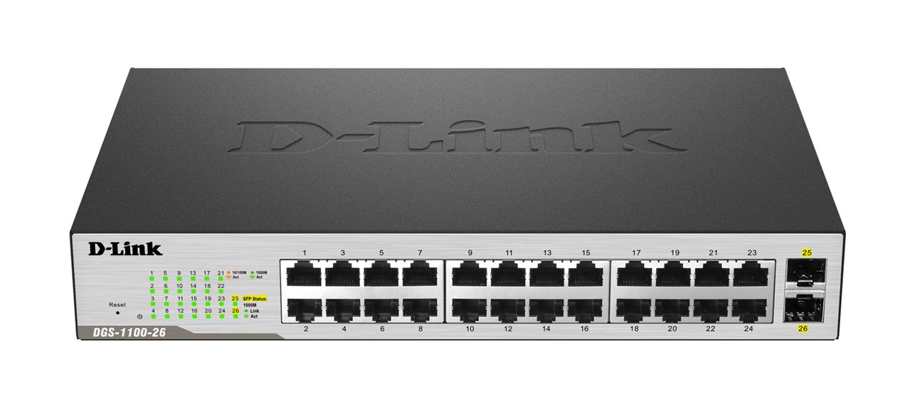Switch Dlink Smart DGS-1100-26 24 port 10/100/1000 + 2 SFP Gigabit