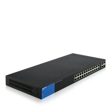 Linksys Business LGS326MP PoE+ Smart 24 Port Gigabit Network Switch + 2X Gigabit SFP/RJ45 Combo Port