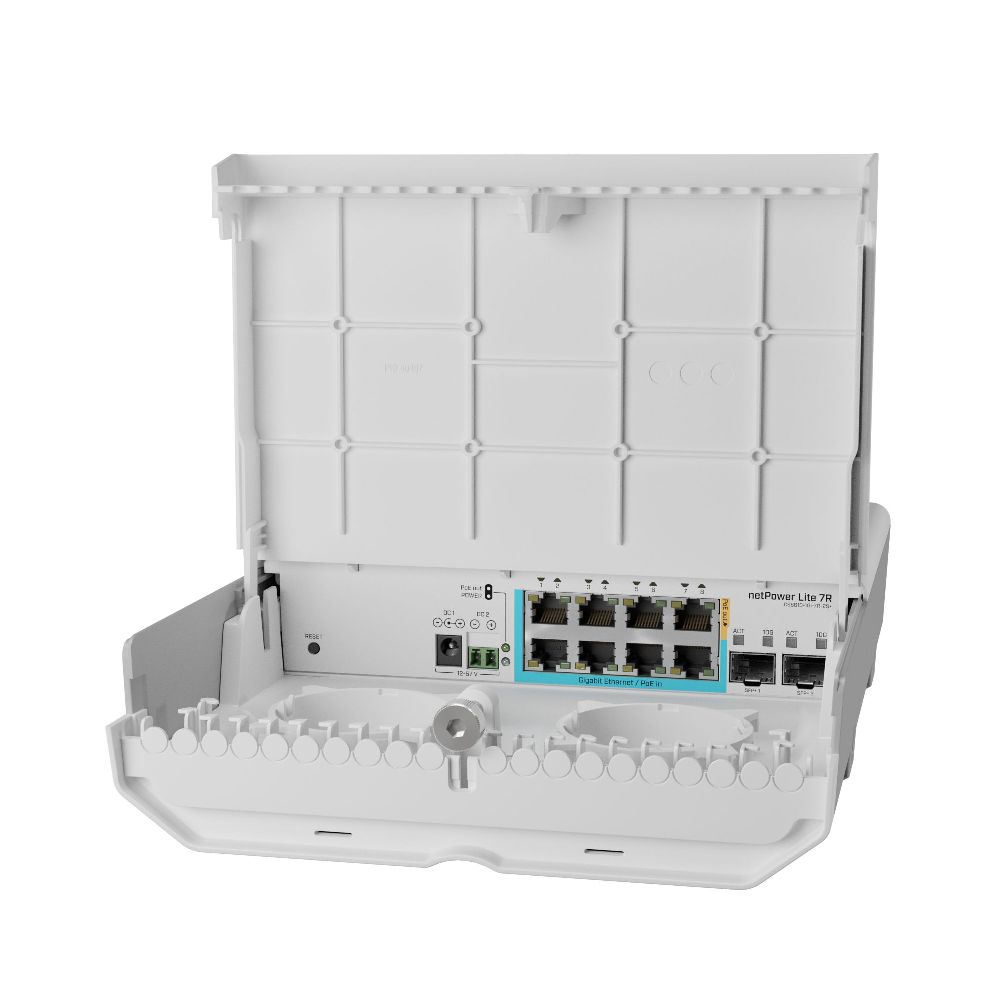 Mikrotik netPower Lite 7R (CSS610-1Gi-7R-2S+OUT)