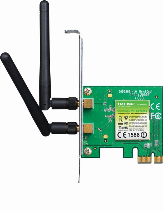 300Mbps Wireless N PCI Express Card TP-LINK TL-WN881ND