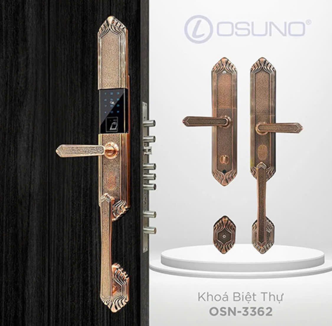 Khóa cửa vân tay thông minh cho biệt thự OSN-3362 - Khóa vân tay biệt thự