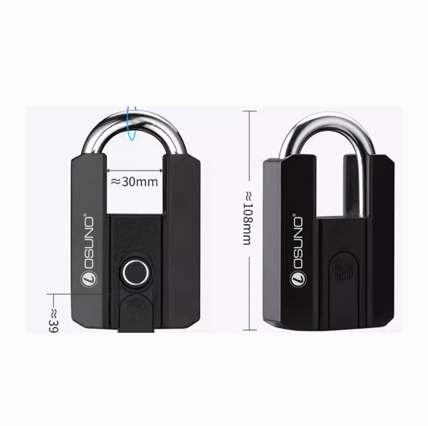 Ổ Khóa Cửa Cổng Vân Tay Bấm Càng OSN-3311 - Ổ khóa cửa cổng vân tay
