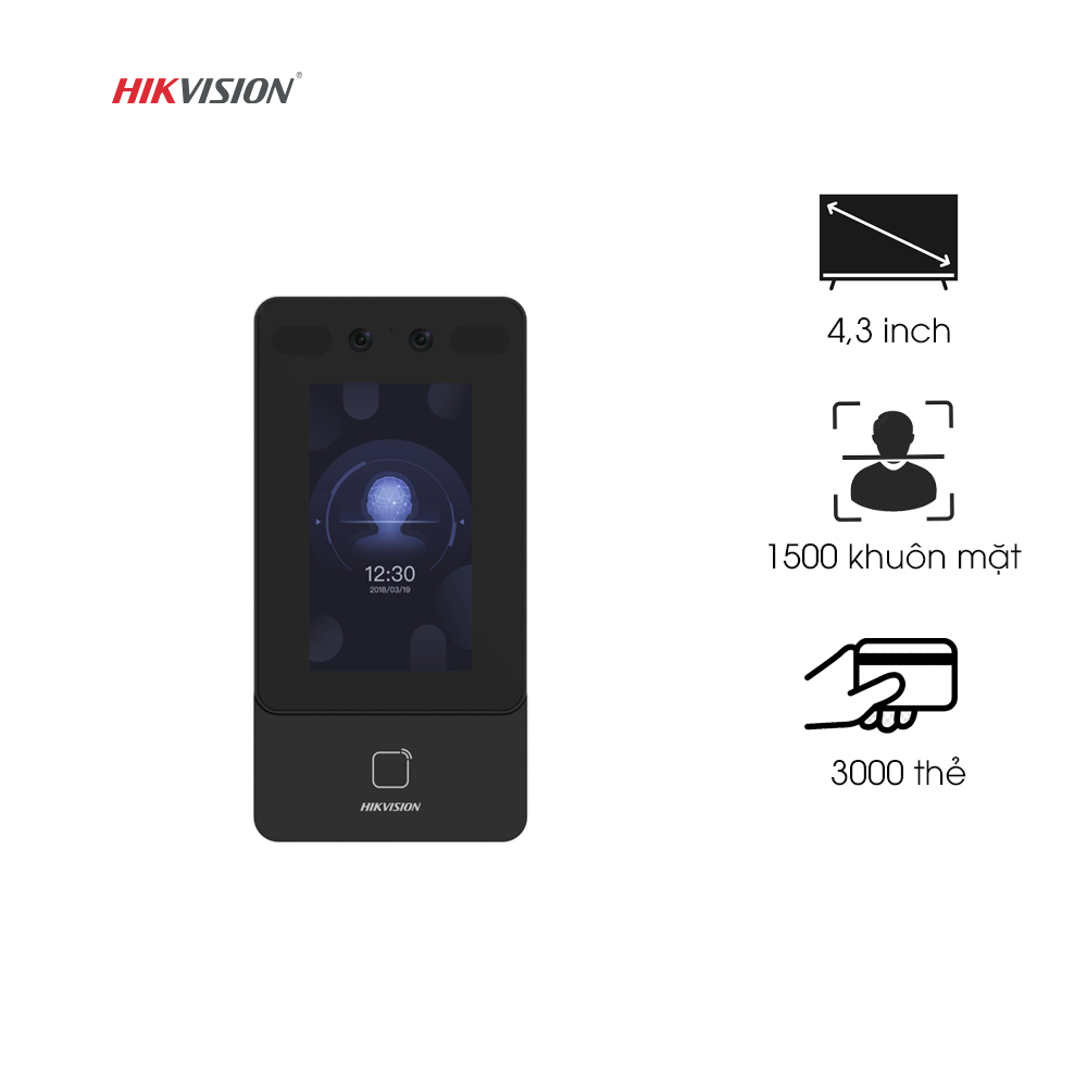 Máy chấm công khuôn mặt Hikvision SH-K1T9342MWX