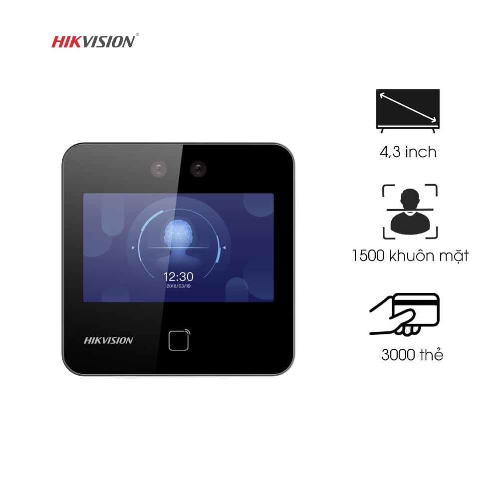 Máy chấm công khuôn mặt Hikvision SH-K1T9343MWX