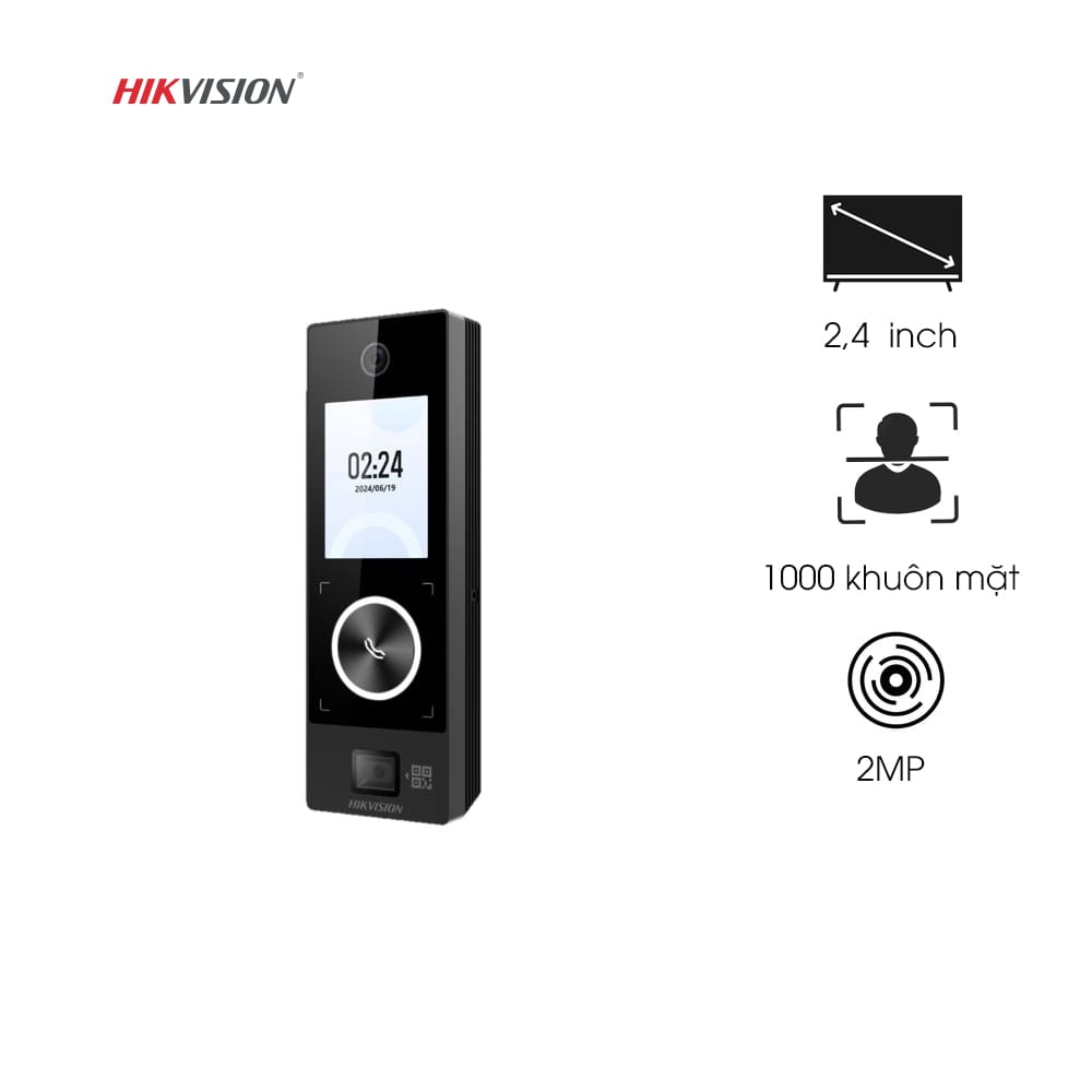 Thiết bị kiểm soát vào ra - máy chấm công Hikvision DS-K1T323EBWX-QRE1