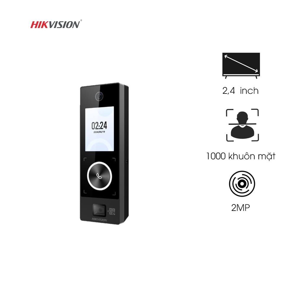 Thiết bị kiểm soát vào ra - máy chấm công Hikvision DS-K1T323MBWX-QRE1