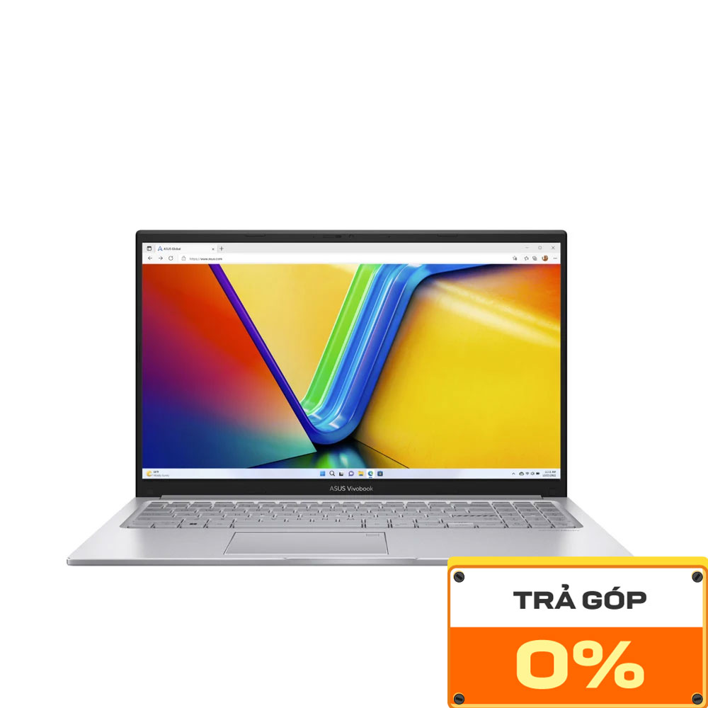 Máy tính xách tay/ Laptop Asus Vivobook 15 X1504VA-BQ265W (Core 5-120U) (Bạc)