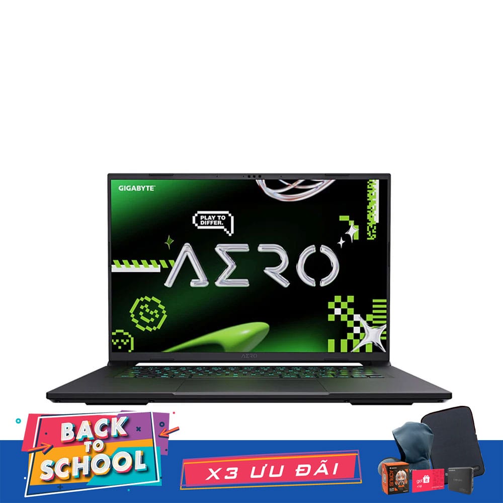 Máy tính xách tay/ Laptop Gigabyte Gaming AERO-X16-1VH93VNC94AH (AMD Ryzen Al 7 350) (Đen)