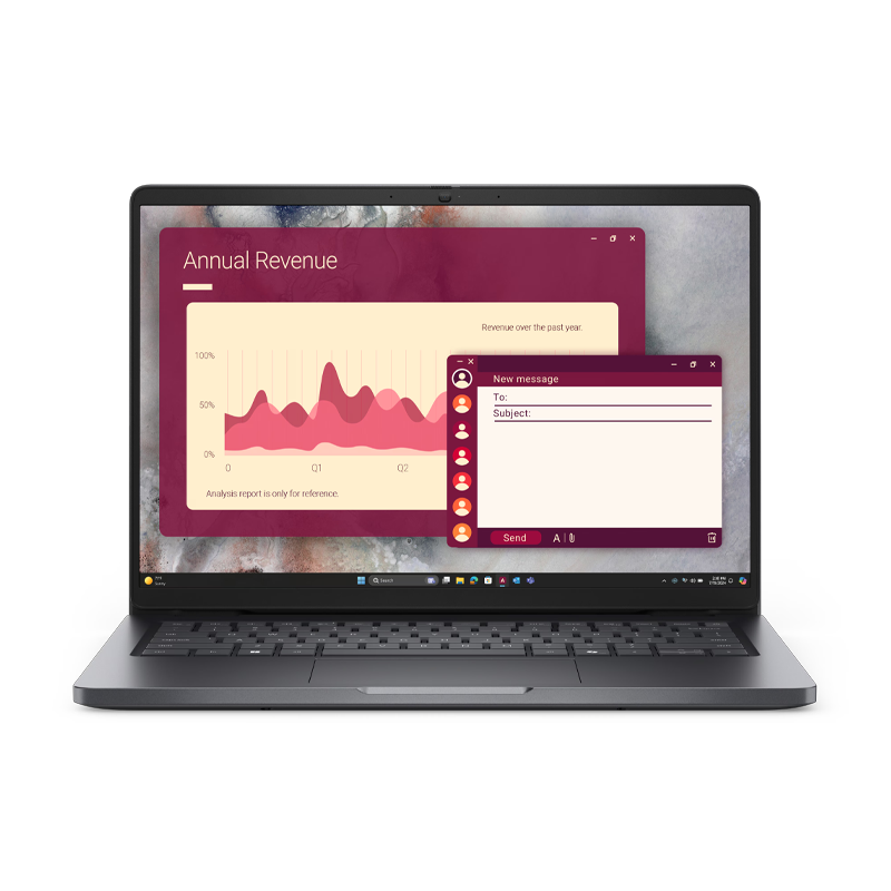 Dell Pro 14 PC14250 | Core 5 120U RAM 8GB SSD 512GB Intel Graphics 14 icnh FHD+ (New)
