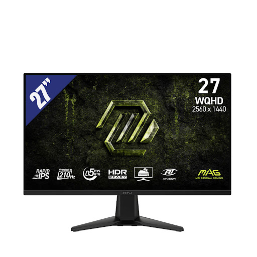 Màn hình LCD MSI 27" MAG 275QF E21 (9S6-3CE41H-091) (2560 x 1440/ Rapid IPS/ 210Hz/ 0.5ms (GtG, Min.)/ G-SYNC™ Compatible
, AMD FreeSync™ Premium Technology) (Đen)