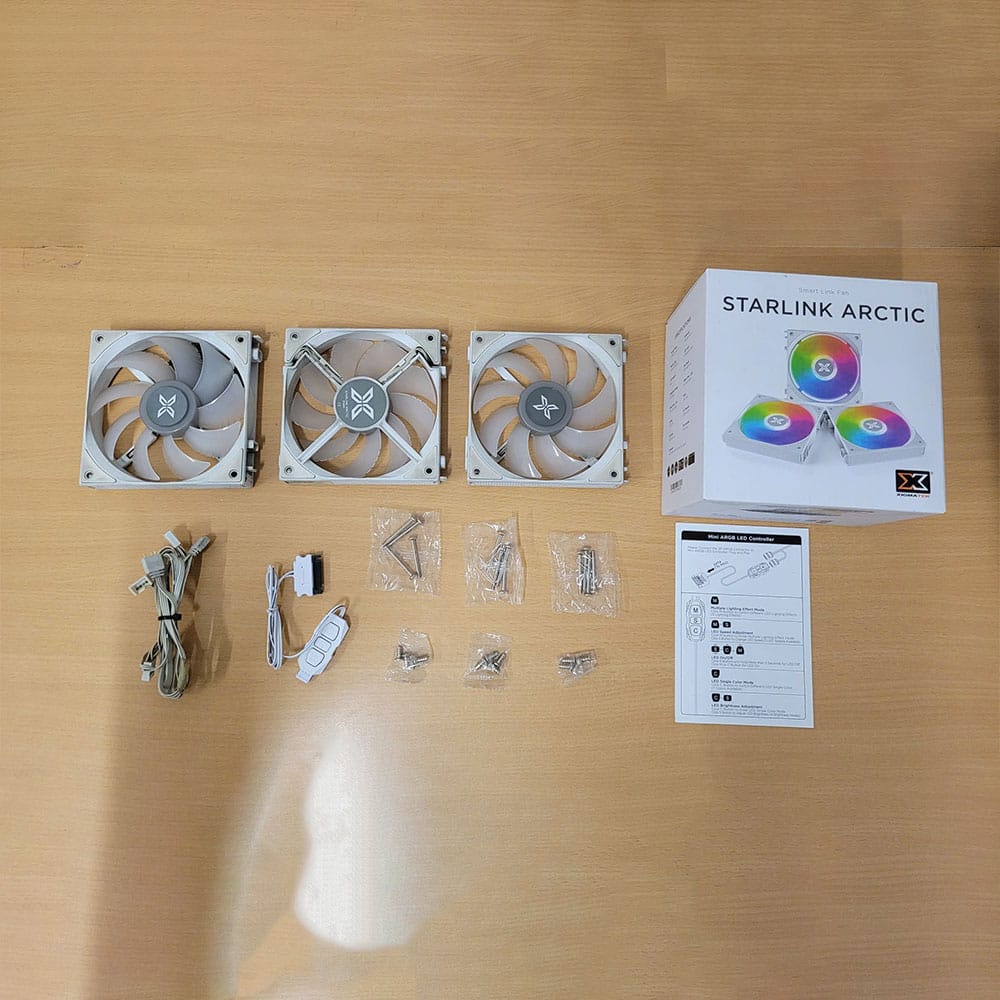 Quạt/ Fan case Xigmatek Starlink Arctic (Pack x 3) (EN41310)