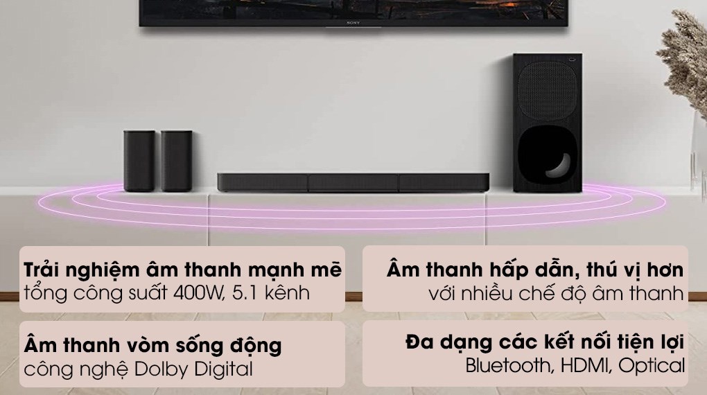 Bộ loa thanh Sony HT-S20R 400W