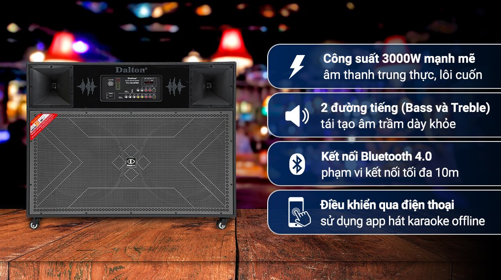 Loa điện karaoke Dalton TS-18A8500 3000W