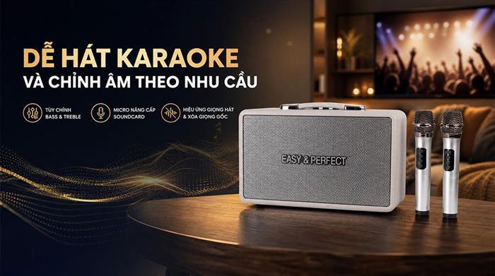 Loa karaoke xách tay Easy & Perfect EP-4205 Plus New 35W