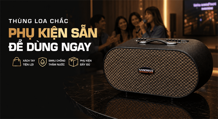 Loa karaoke xách tay Nanamax X-920 1200W