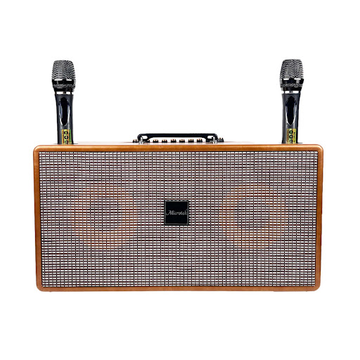 Loa Karaoke Di Động Microtek HD-690YE (Vàng Nhũ) (kèm 2 micro)