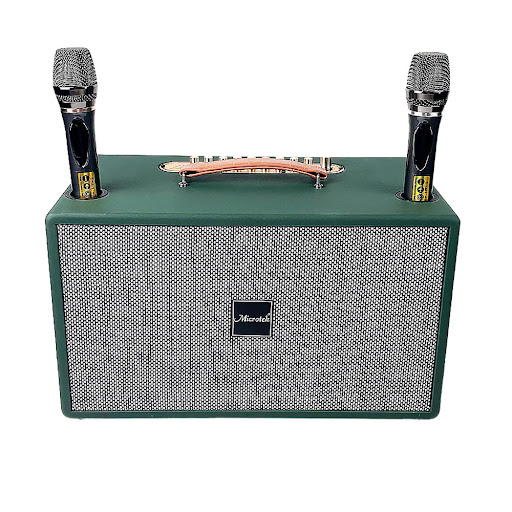 Loa Karaoke Di Động Microtek HD-620GR (Xanh Ngọc) (kèm 2 micro)