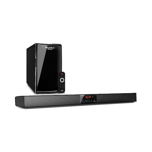 Loa vi tính SoundMax SB-212 (2.1) 60W, Đen