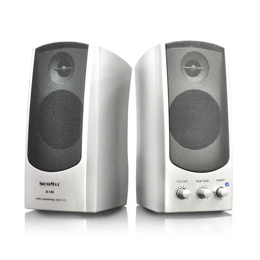 Loa vi tính Soundmax A140 (2.0) 10W, Trắng