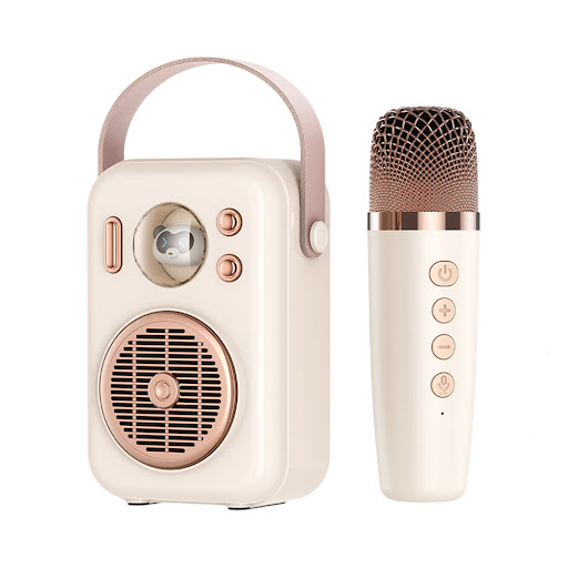Loa bluetooth SoundPeats Hi Singing - Màu be (Kèm Mic)