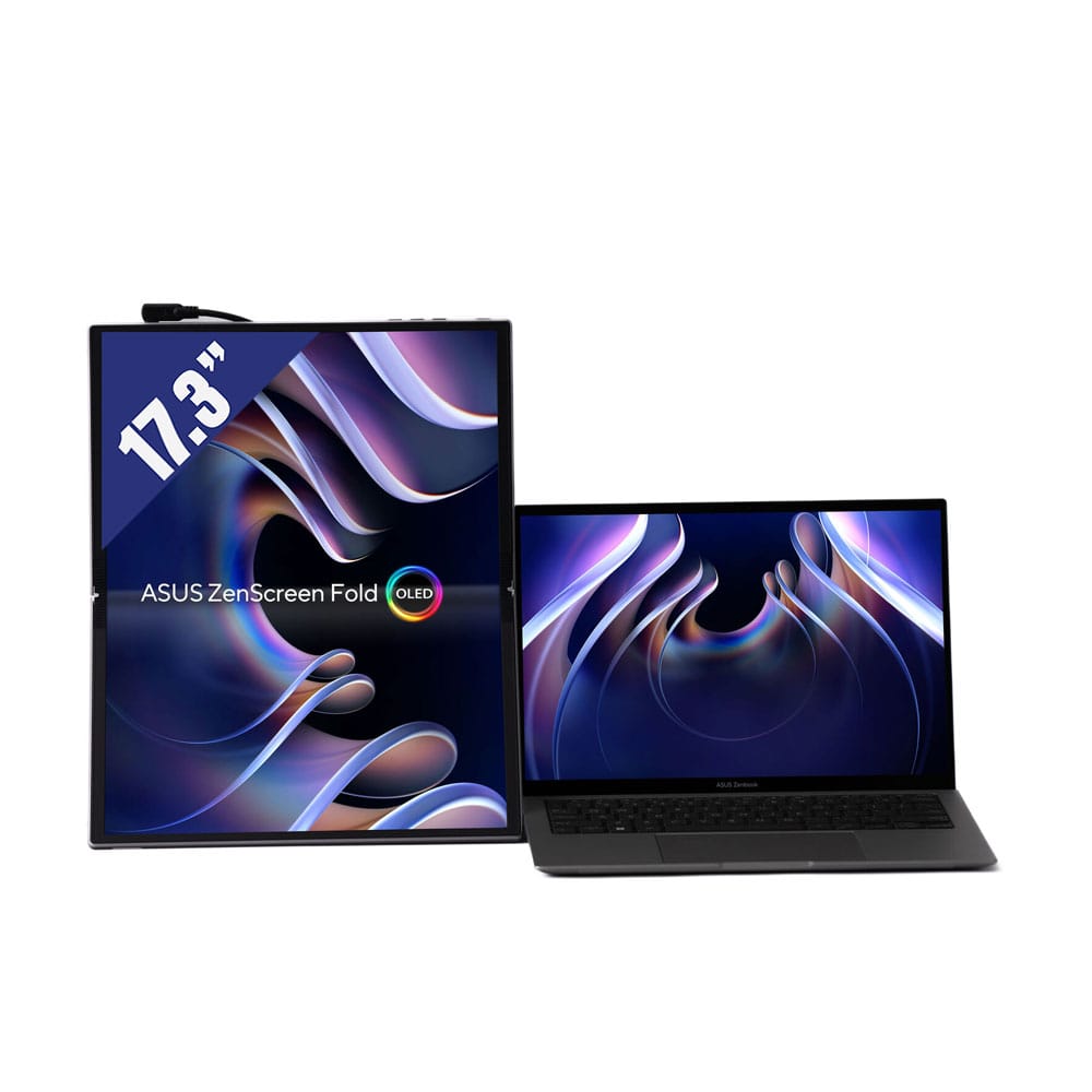Màn hình di động Asus 17.3" MQ17QH (90LM09EV-B01110) (2560x1920/Oled/60Hz/0.2ms GTG/ Gập) (Đen)