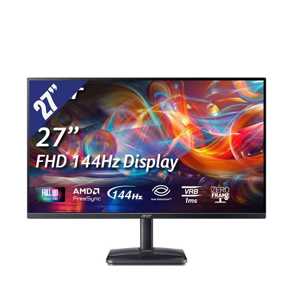 Màn hình LCD ACER 27" EK271K L1 (UM.HE1SV.101)(3840x2160/ IPS/ 72Hz-144Hz/ 1ms-4ms (GTG)/ AMD FreeSync) (Đen)