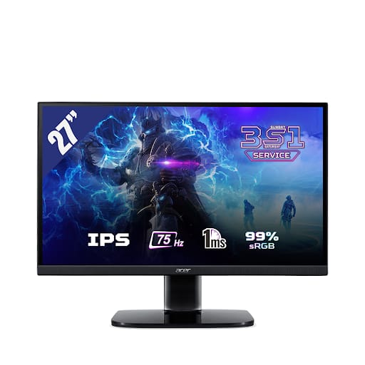 Màn hình LCD Acer 27" KA272 (1920 x 1080, IPS, 75 Hz, 1 ms, FreeSync)