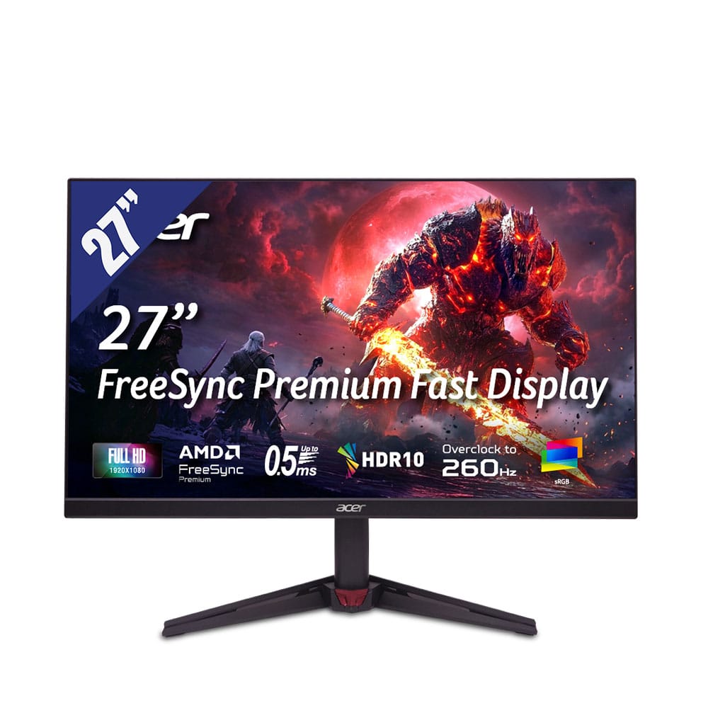 Màn hình LCD ACER 27" VG270 W5 (UM.HV0SV.501)(1920x1080/ IPS/ 260Hz/ 0.5ms-1ms(GTG, Min.)/ AMD FreeSync Premium) (Đen)