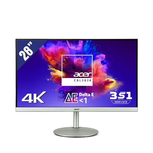 Màn hình LCD Acer CBL282K 28" (UHD, 3840x2160/60Hz/ IPS / 4ms/ 2xHDMI + Displayport, 2xSPK)
