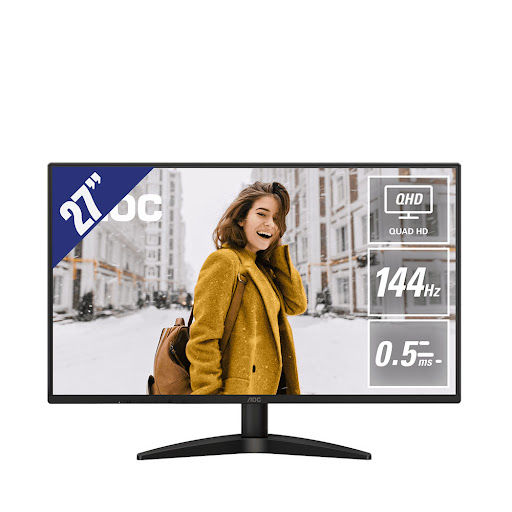 Màn hình LCD AOC 27'' Q27B36X/71 (2560×1440/ IPS/144Hz/ 0.5ms/ Adaptive-Sync) (Đen)