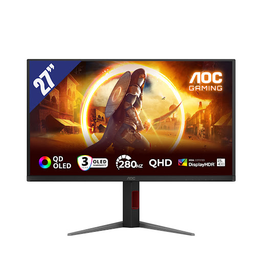 Màn hình LCD AOC OLED 27" Q27G4ZD/71 (2560 x 1440/ 280Hz/ 0.03ms/ Adaptive Sync) (Đen)