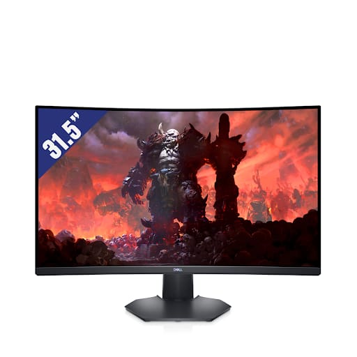 Màn hình LCD Dell 32'' S3222DGM Curved (2560 x 1440/ VA/ 165 Hz/ 2ms/ AMD FreeSync)